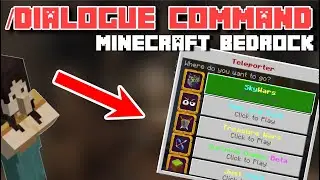 Команда /dialogue | Minecraft Bedrock | 1.18.1 | Создание графического интерфейса сервера | Realm...