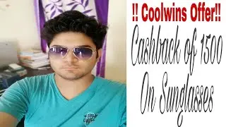 लूट लो Coolwings को 100% Cashback on Sunglasses upto 1500