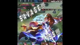Miya Savage 1 vs 5  | Mobile Legends Gameplay | MLBB #Shorts