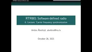 LECTURE 05. Frequency synchronization and PLL design