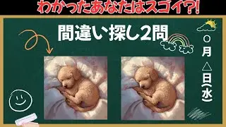 【間違い探し】これがわかったあなたの脳年齢は若い！！サクッと脳を活性化！