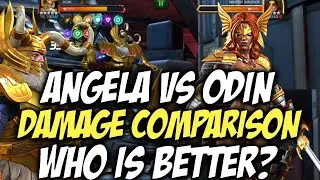 Odin Vs Angela Damage Comparison | Who Is Better? | Marvel Contest Of Champions