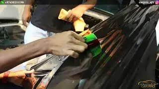 Mercedes-Benz wrapping white to black by carpro qatar