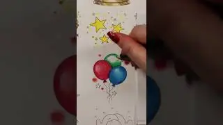 part 8 balloons colour along on my youtube channel  @sophiecolours  colouring heaven JANUARY Page 2