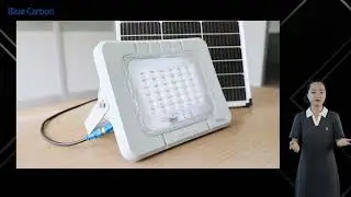 Discover the Power of Blue Carbon Solar Flood Lights - The Perfect Outdoor Lighting Solution!