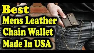 Best Mens Leather Chain Wallet Made In USA