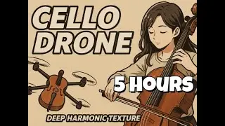 5 Hours Cello Drone &ndash; Deep Harmonic Texture | Cinematic Ambient Background (Seamless Loop)