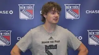New York Rangers: Brennan Othmann Media Availability | 2021 Development Camp
