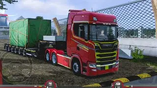 Truckers Of Europe 3  #2 -Scania S730 Transporting Heavy Machine Parts - Android Gameplay