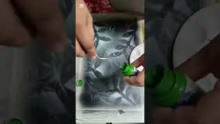 How I teach simple printmaking with stencil and spray paint