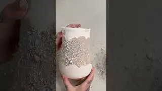 Here&rsquo;s a fun glazing technique to try #glazingpottery #pottery #ceramics #ceramicvase #colorful