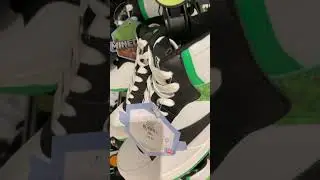 Primark boys green and white trainers