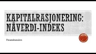 N&aring;verdiindeks