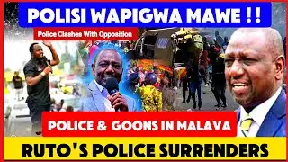 RUTHLESS RUTO DEPLOYS POLICE MEN TO CHASE OPPOSITION TEAM AS ANGRY RESIDENTS FIGHTS POLICE IN MALAVA