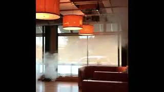 Large Loss Fire | Thermal Fogging Commercial Building after Fire Damage Restoration Services.