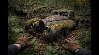 This Forgotten Vintage Car Was Left for Decades—Watch It Come Back to Life#beforeafter #vintagecars
