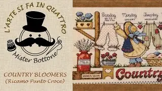 Ricamo PUNTO CROCE schema COUNTRY BLOOMERS | la passione di ricamare