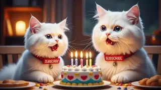 Mother Cat&rsquo;s Hard Work 🐱💔 | Kitten Birthday Surprise 🎂 | Persian Life
