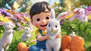 Minecraft Tiny Bunny Hid Under the Carrot Patch | Nursery Rhymes for Kids & Baby Songs