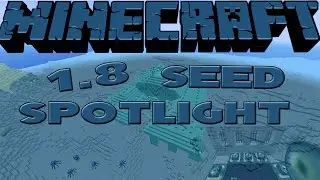 Minecraft 1.8 Seed Spotlight #1: SURVIVAL ISLAND, (2) OCEAN MONUMENT & END PORTAL