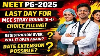 NEET PG-2025|LAST DAY FOR MCC STRAY ROUND(R-4)|NEW UPDATES?!#AsNEET#neetpg2025#neetpg#cutoff#neet