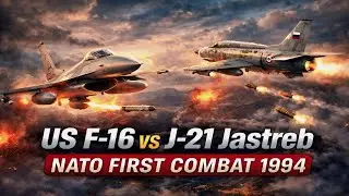 US F-16s vs J-21 Jastreb | NATO&rsquo;s First Air Combat Over Bosnia (1994)