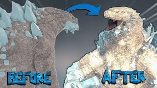 Before And After Frostbite Godzilla Showcase ! - KU