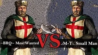 Stronghold Crusader Tournament - ~BRQ~ MostWanted vs .:M-T:. Small Man | Round 1 [1080p/HD]