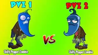 All Zombies in PVZ 1 vs PVZ 2 - Which Zombie Version 's Stronger? - Zombie vs Zombie