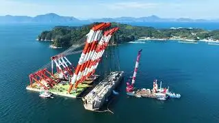 🚢 Astonishing double lift wreck removal operation: the BYAKKO raised from the deep sea!