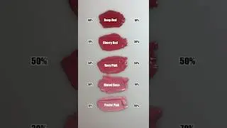 Crimson Red vs Titanium White, Satisfying Color mixing 🎨 #colormixing #satisfying #asmr