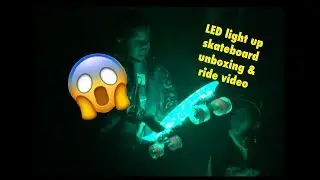 Cool new LED Light up skateboard | Tracy's Toy Chest Toy Tryout/Review