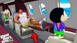 Shinchan and Franklin Found New Plane to Going Trip in GTA 5