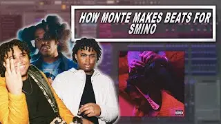 How MONTE BOOKER makes CRAZY BEATS for SMINO | How to make beats in FL Studio 2021