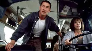 Keanu Reeves recalls Speed bus hitting real cars during filming  'People were screaming' #movie