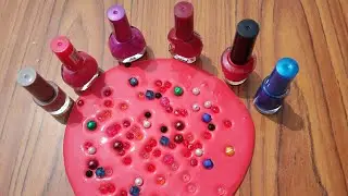 satisfying slime coloring with Pearl & Makeup 03#ASMR#satisfying#Relaxperiments#Slime#Bacha slime