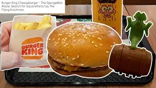 King Jr. Cheeseburger Meal @ Burger King, Keat Hong CC with SpongeBob Movie Toy - Flying Dutchman