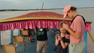 Siem Reap Tonle Sap Lake Sunset Boat Tour. The sunset is mesmerizing.