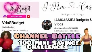 Week 9|100 Mini, Minor, n Major|Cash Stuffing|Channel Battle @iamcassiejbudgetsvlogs325 