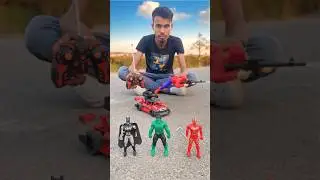 spider-man and Remote Control water Bomb Shooter Car 🚗 Unboxing 🔥