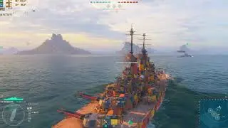 Линкор VANGUARD &mdash; Ранговые бои в World of Warships | Gameplay & Benchmark [2K, Maximum Settings]