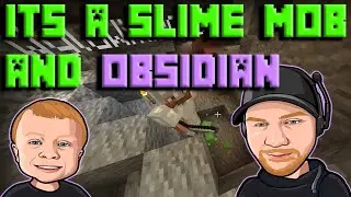 Father and Son Minecraft Survival Adventure: Explain Glow Lichen, kill SLIME and discover Obsidian