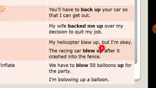 English Phrasal Verbs lesson 2