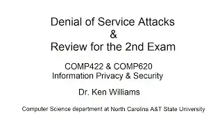 Denial of Service Attacks