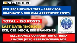 ECIL Apprenticeship 2022 | ECIL Recruitment 2022 &ndash; Apply For 150 Graduate & Diploma Apprentice Posts