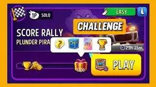 Plunder pirates solo challenge|1200 points|score rally|match masters. 