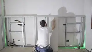 🛠️ DIY DRYWALL HEADBOARD with WALL NICHES 🧱 | MODERN BEDROOM TRANSFORMATION!