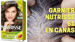 Garnier Nutrisse  61 Formula 2021 | Rubio Oscuro Ceniza Centeno Primera Impresion reaccion kit tinte