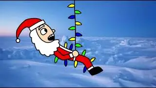 Santa tangled in lights - poison props 2025