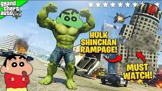 GTA 5 : Shinchan Turns Into a Strongest HULK to Save his Friends in GTA 5 Tamil